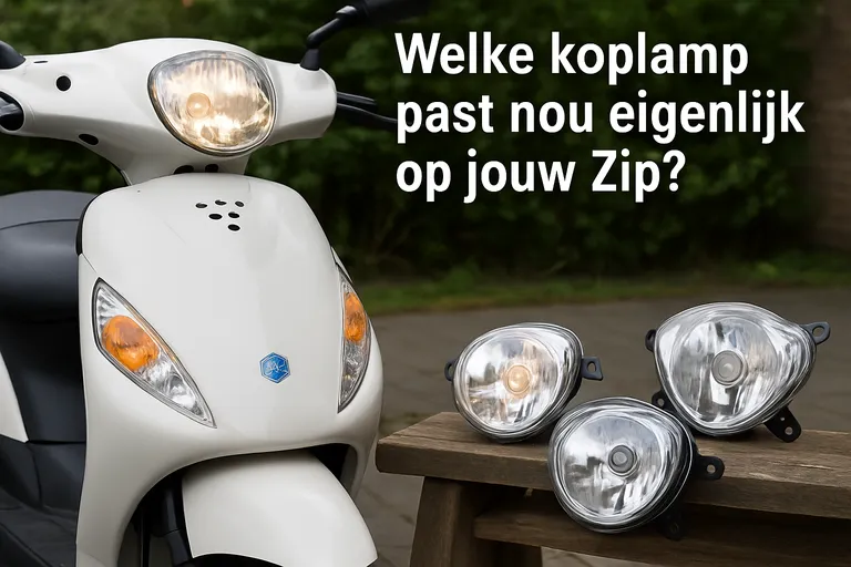 Welke koplamp past nou eigenlijk op jouw Zip?